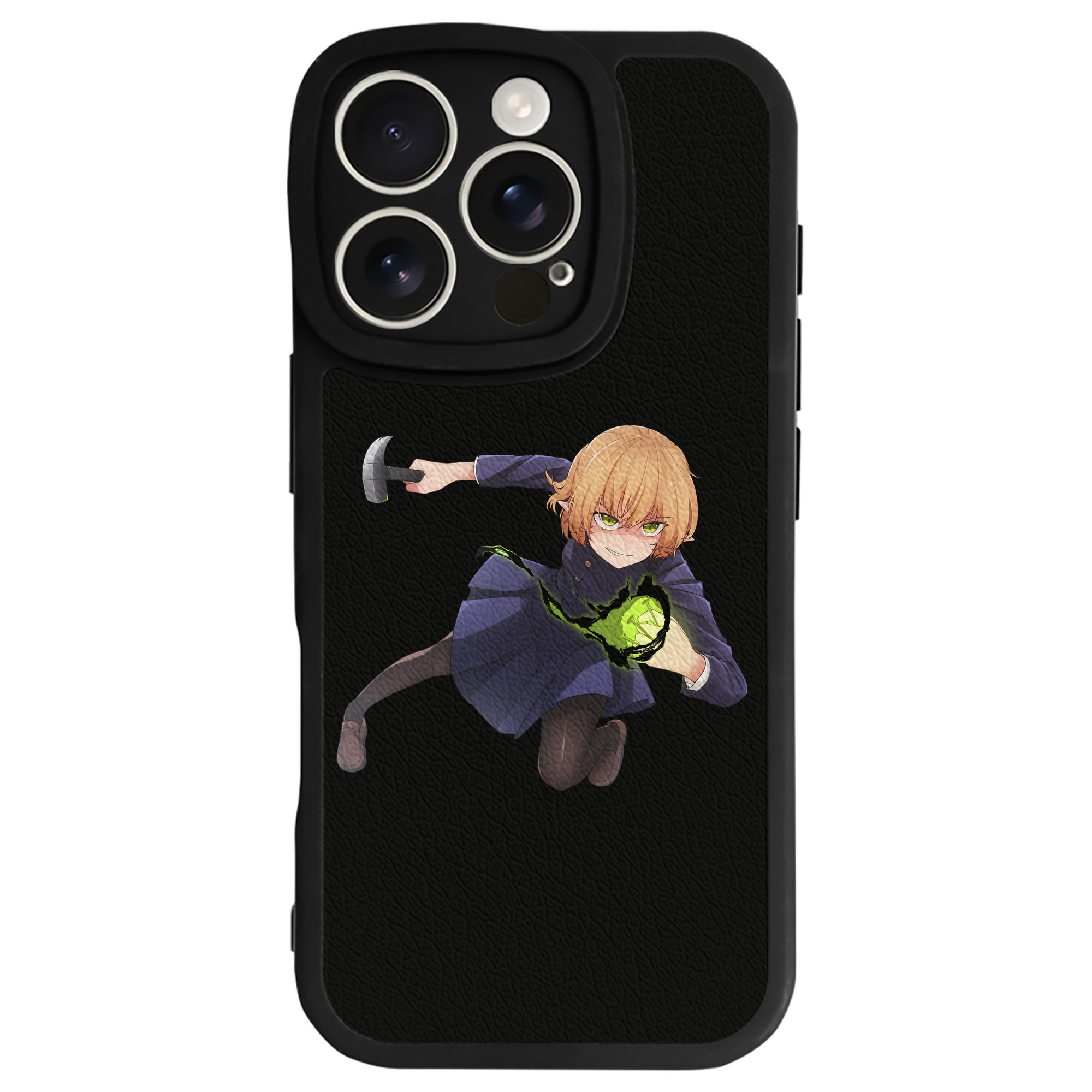 （画像用） 呪術廻戦 Jujutsu Kaisen 【iPhone 16シリーズ対応】シリコンスマホケース（レザー調） 材質：シリコン